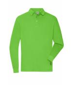Men Men's Workwear-Long-Sleeved Polo OCS Blended Lime-green 10528