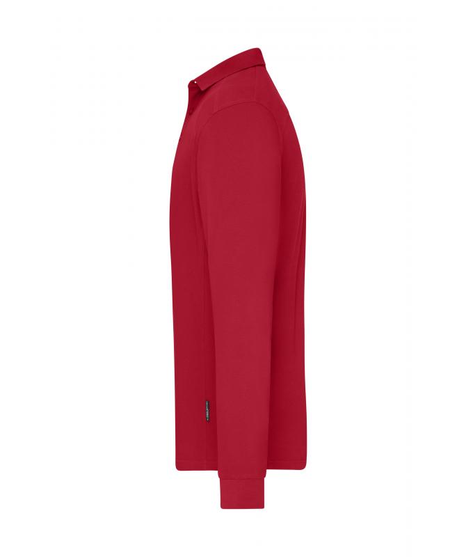 Herren Men's Workwear-Long-Sleeved Polo OCS Blended Red 10528