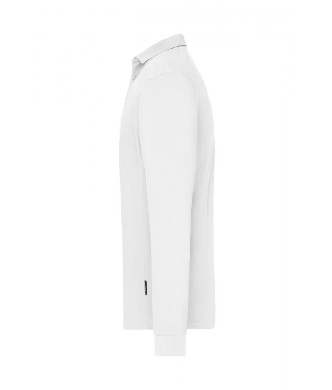 Men Men's Workwear-Long-Sleeved Polo OCS Blended White 10528