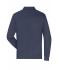 Men Men's Workwear-Longsleeve Polo Navy 10528