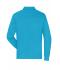 Men Men's Workwear-Longsleeve Polo Turquoise 10528