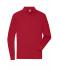 Men Men's Workwear-Longsleeve Polo Red 10528