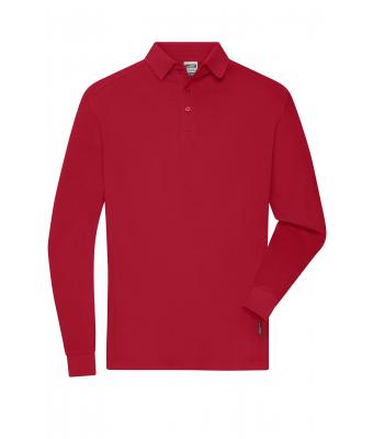 Homme Polo de travail manches longues homme   OCS Blended Rouge 10528