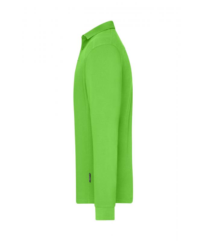 Homme Polo de travail manches longues homme OCS Blended Vert-citron 10528