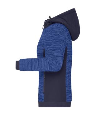 Dames Ladies' Padded Hybrid Jacket Royal-melange/navy 10529