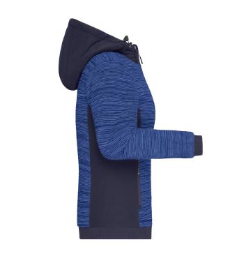 Dames Ladies' Padded Hybrid Jacket Royal-melange/navy 10529
