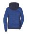 Dames Ladies' Padded Hybrid Jacket Royal-melange/navy 10529