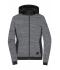 Ladies Ladies' Padded Hybrid Jacket Carbon-melange/black 10529