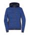 Dames Ladies' Padded Hybrid Jacket Royal-melange/navy 10529