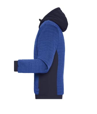 Heren Men's Padded Hybrid Jacket Royal-melange/navy 10530