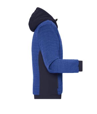 Heren Men's Padded Hybrid Jacket Royal-melange/navy 10530