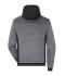 Herren Men's Padded Hybrid Jacket Carbon-melange/black 10530