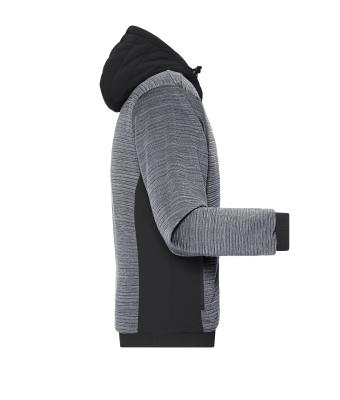 Heren Men's Padded Hybrid Jacket Carbon-melange/zwart 10530