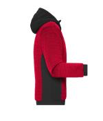 Men Men's Padded Hybrid Jacket Red-melange/black 10530