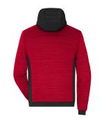 Men Men's Padded Hybrid Jacket Red-melange/black 10530