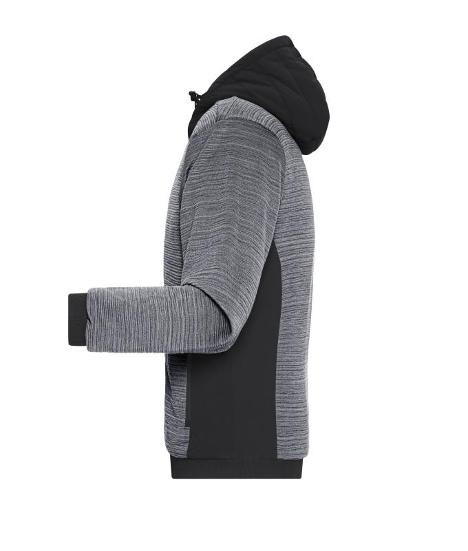 Homme Veste hybride matelassée homme Carbone-mélange/noir 10530