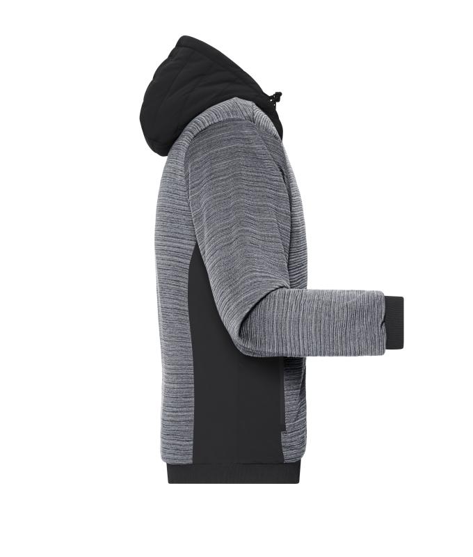 Homme Veste hybride matelassée homme Carbone-mélange/noir 10530