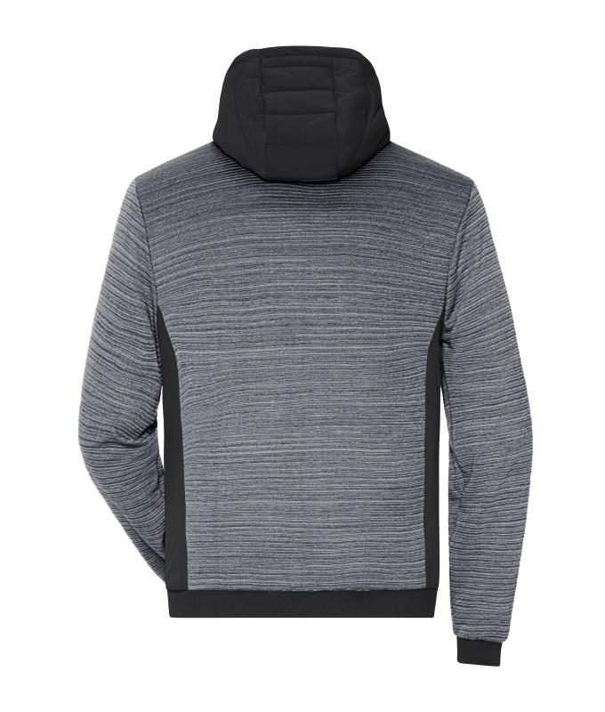 Homme Veste hybride matelassée homme Carbone-mélange/noir 10530