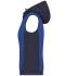 Femme Bodywarmer hybride matelassé femme Royal-mélange/marine 10532