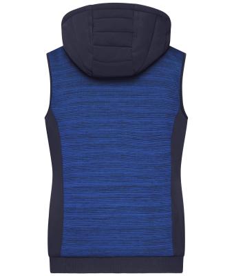 Femme Bodywarmer hybride matelassé femme Royal-mélange/marine 10532
