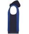 Homme Bodywarmer hybride matelassé homme Royal-mélange/marine 10533