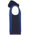 Homme Bodywarmer hybride matelassé homme Royal-mélange/marine 10533