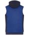 Homme Bodywarmer hybride matelassé homme Royal-mélange/marine 10533