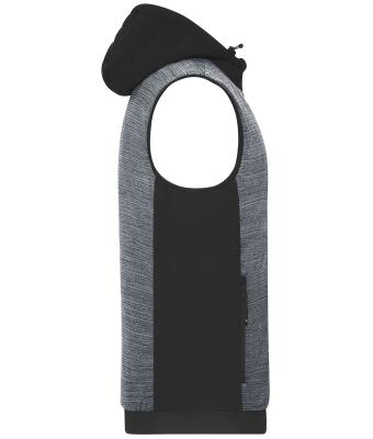 Homme Bodywarmer hybride matelassé homme Carbone-mélange/noir 10533