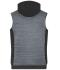 Homme Bodywarmer hybride matelassé homme Carbone-mélange/noir 10533