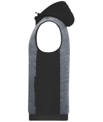Herren Men's Padded Hybrid Vest Carbon-melange/black 10533