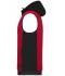 Men Men's Padded Hybrid Vest Red-melange/black 10533