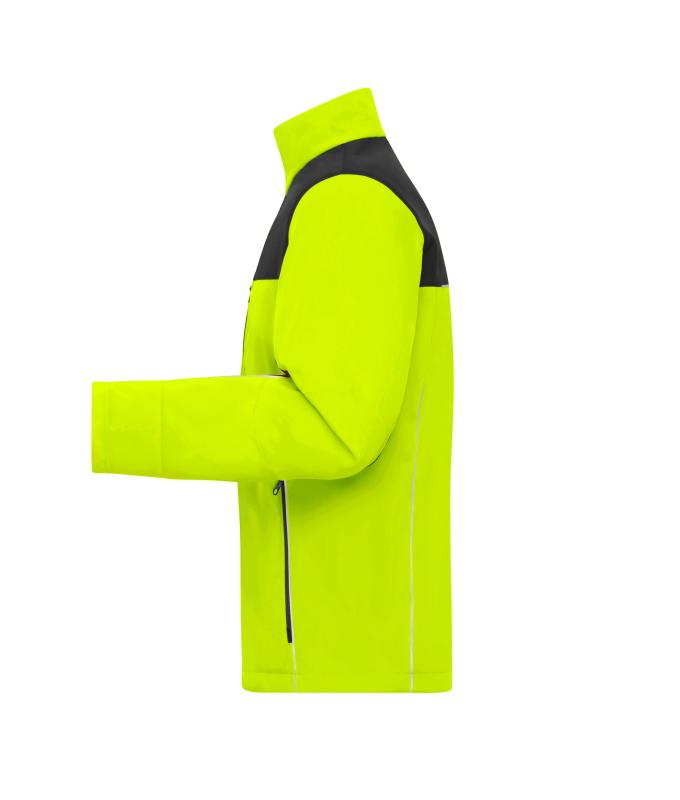 Unisex Signal-Workwear Softshell Jacket Neon geel/zwart 11165