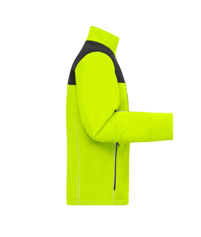 Unisex Signal-Workwear Softshell Jacket Neon geel/zwart 11165