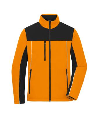 Unisexe Veste de travail softshell de signalisation Orange-fluo/noir 11165