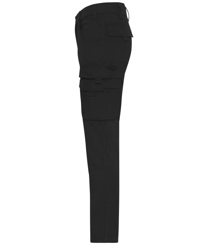 Unisexe Pantalon de travail léger coupe slim Noir 11166