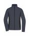 Ladies Ladies' Stretchfleece Jacket Carbon/black 11478
