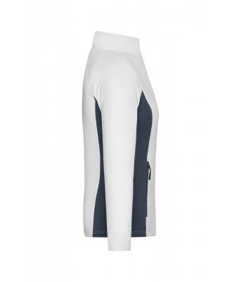 Dames Ladies' Stretchfleece Jacket Wit/carbon 11478
