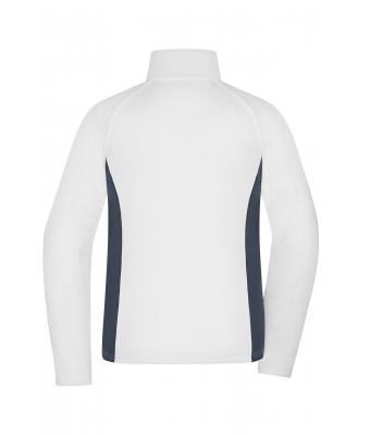 Dames Ladies' Stretchfleece Jacket Wit/carbon 11478