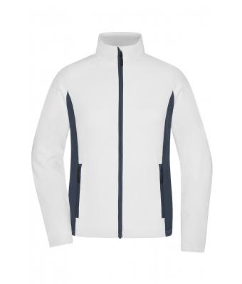 Dames Ladies' Stretchfleece Jacket Wit/carbon 11478