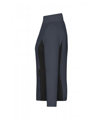 Dames Ladies' Stretchfleece Jacket Carbon/zwart 11478