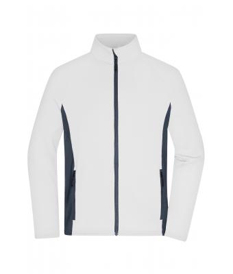 Homme Veste polaire stretch pour hommes Blanc/carbone 11479