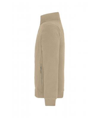 Unisex Sherpa Jacket   GRS Stone 11480