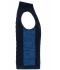 Dames Ladies' Padded Hybrid Vest Navy/royal-melange 11481
