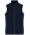 Dames Ladies' Padded Hybrid Vest Navy/royal-melange 11481