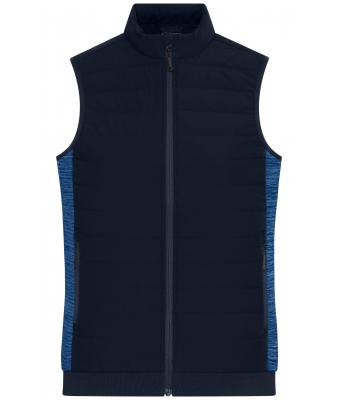 Ladies Ladies' Padded Hybrid Vest Navy/royal-melange 11481