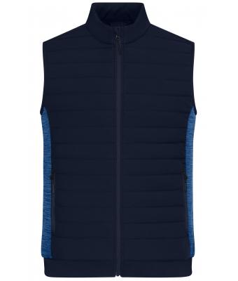 Herren Men's Padded Hybrid Vest Navy/royal-melange 11482