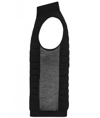 Heren Men's Padded Hybrid Vest Zwart/carbon-melange 11482