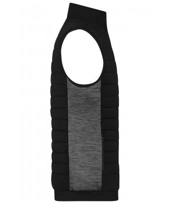Heren Men's Padded Hybrid Vest Zwart/carbon-melange 11482
