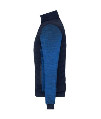Dames Ladies' Padded Hybrid Jacket Navy/royal-melange 11483