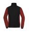 Ladies Ladies' Padded Hybrid Jacket Black/red-melange 11483